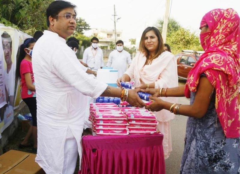 Distribution of Sanitary Napkins