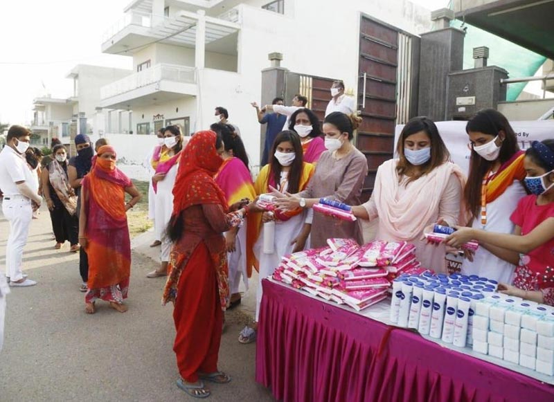 Distribution of Sanitary Napkins